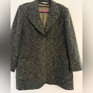 Austin Reed Charcoal Speckled Tweed Blazer